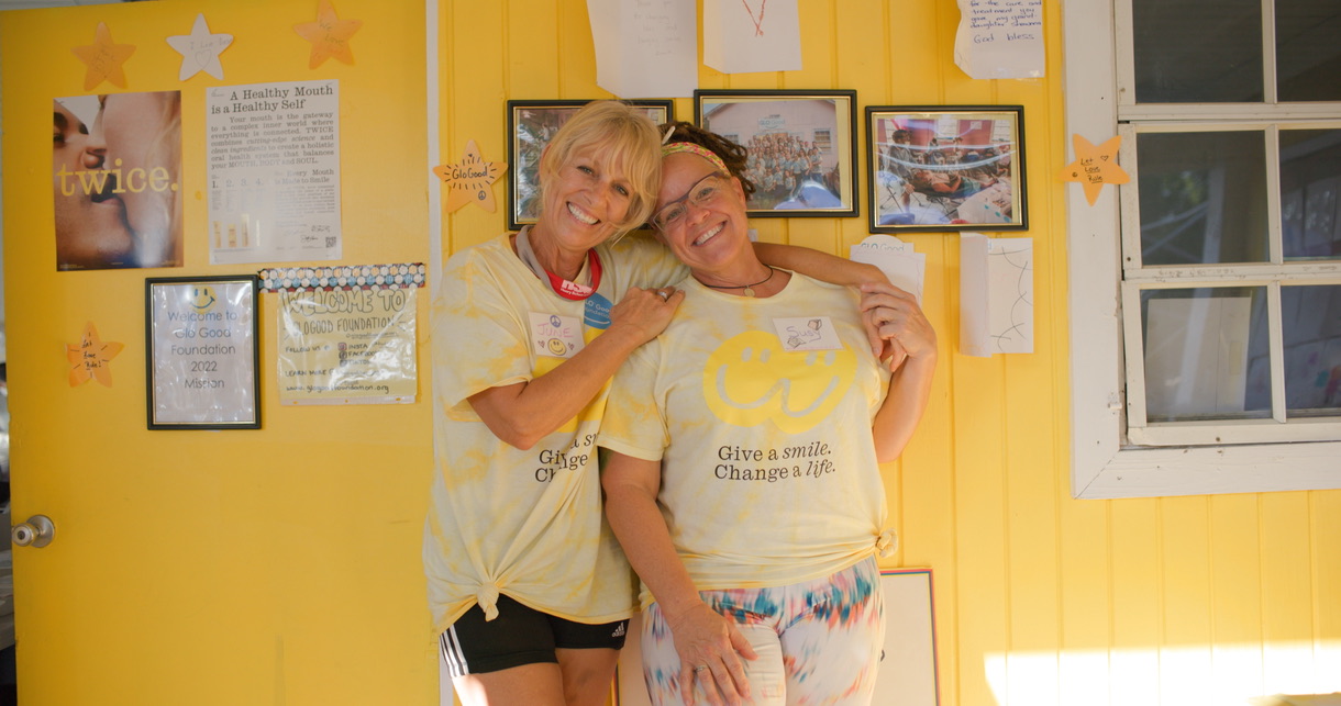 Volunteers at the GLO Good clinic, Eleuthera